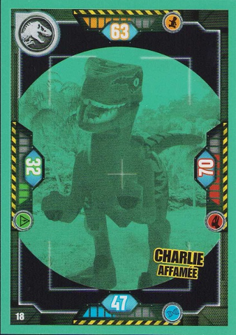 Jurassic World Trading Card Game (French) Series 1 - # 18 Charlie Affamée