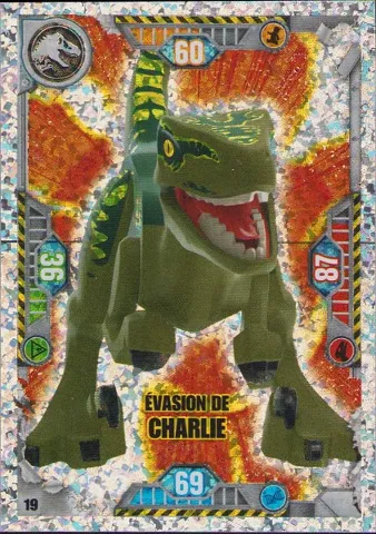 Jurassic World Trading Card Game (French) Series 1 - # 19 Évasion de Charlie
