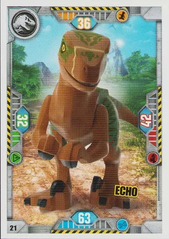 Jurassic World Trading Card Game (French) Series 1 - # 21 Echo