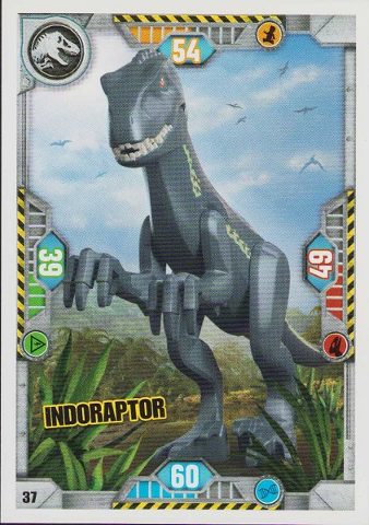 Jurassic World Trading Card Game (French) Series 1 - # 37 Indoraptor