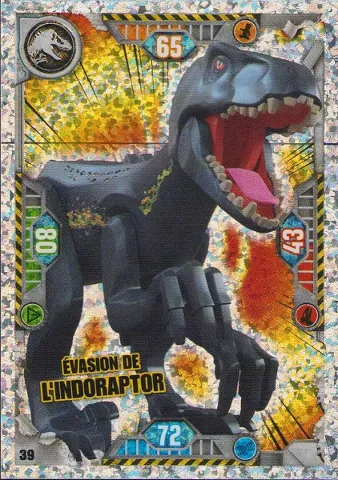 Jurassic World Trading Card Game (French) Series 1 - # 39 Évasion de l'Indoraptor