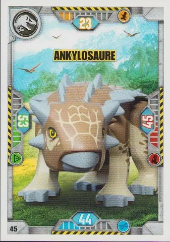 Jurassic World Trading Card Game (French) Series 1 - # 45 Ankylosaure