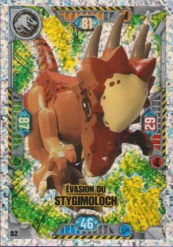 Jurassic World Trading Card Game (French) Series 1 - # 52 Évasion du Stygimoloch