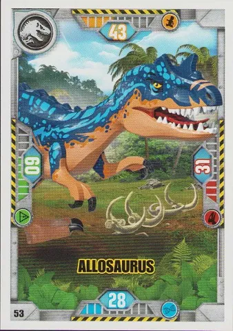 Jurassic World Trading Card Game (French) Series 1 - # 53 Allosaurus
