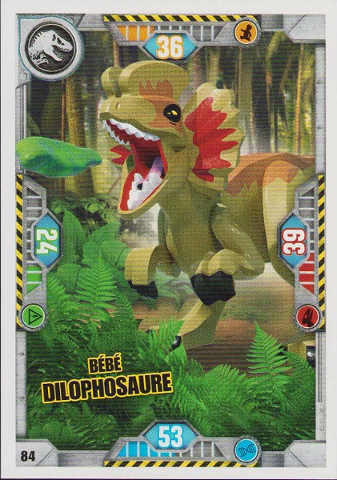Jurassic World Trading Card Game (French) Series 1 - # 84 Bébé Dilophosaure