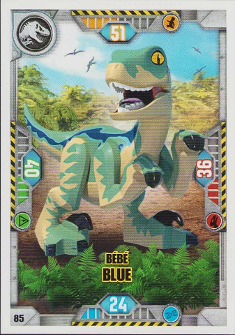 Jurassic World Trading Card Game (French) Series 1 - # 85 Bébé Blue