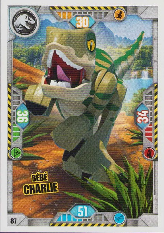 Jurassic World Trading Card Game (French) Series 1 - # 87 Bébé Charlie