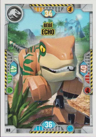 Jurassic World Trading Card Game (French) Series 1 - # 88 Bébé Echo
