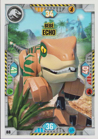 Jurassic World Trading Card Game (French) Series 1 - # 88 Bébé Echo