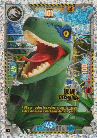 Jurassic World Trading Card Game (French) Series 1 - # 93 Blue Déchaînée