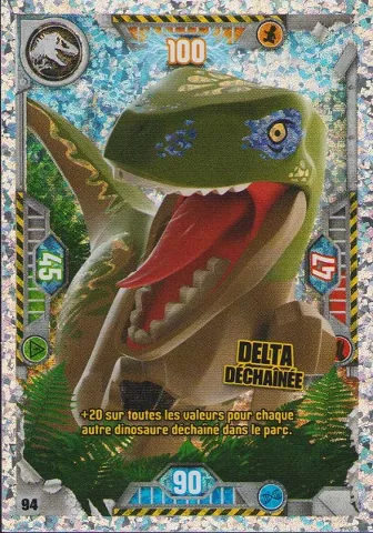 Jurassic World Trading Card Game (French) Series 1 - # 94 Delta Déchaînée