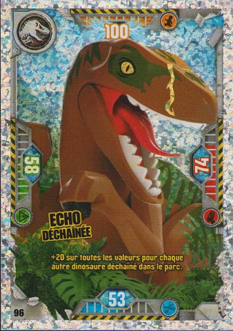 Jurassic World Trading Card Game (French) Series 1 - # 96 Echo Déchaînée