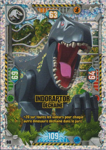 Jurassic World Trading Card Game (French) Series 1 - # 98 Indoraptor Déchaîné