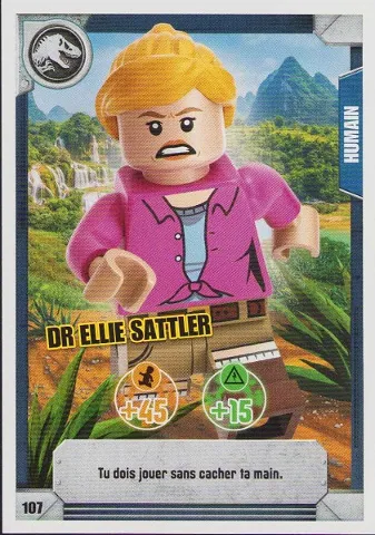 Jurassic World Trading Card Game (French) Series 1 - # 107 Dr Ellie Sattler