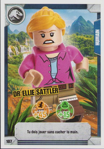 Jurassic World Trading Card Game (French) Series 1 - # 107 Dr Ellie Sattler