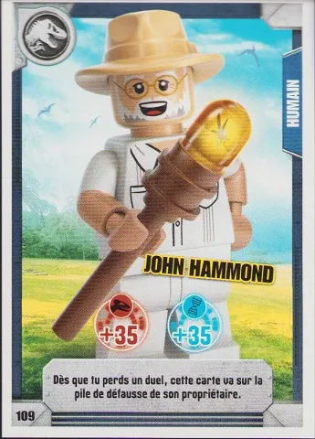 Jurassic World Trading Card Game (French) Series 1 - # 109 John Hammond