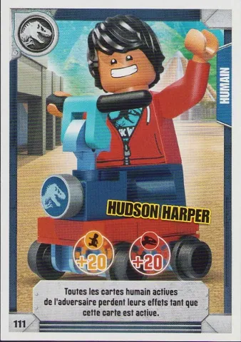 Jurassic World Trading Card Game (French) Series 1 - # 111 Hudson Harper