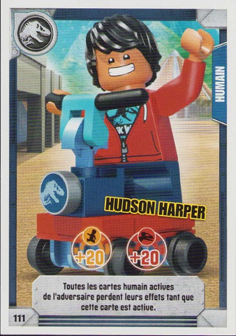 Jurassic World Trading Card Game (French) Series 1 - # 111 Hudson Harper