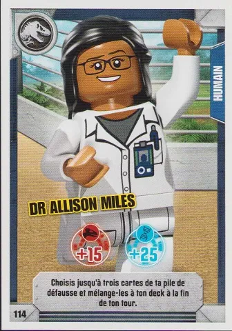 Jurassic World Trading Card Game (French) Series 1 - # 114 Dr Allison Miles