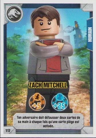 Jurassic World Trading Card Game (French) Series 1 - # 117 Zach Mitchell