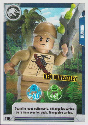 Jurassic World Trading Card Game (French) Series 1 - # 119 Ken Wheatley