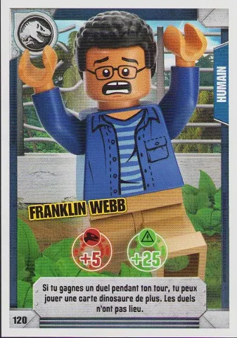 Jurassic World Trading Card Game (French) Series 1 - # 120 Franklin Webb