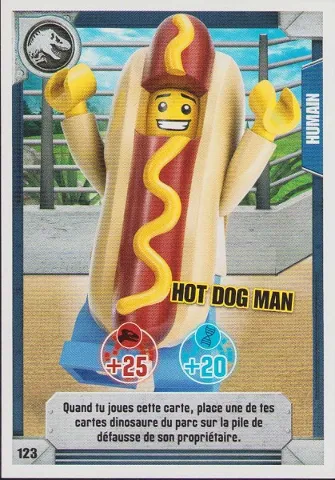 Jurassic World Trading Card Game (French) Series 1 - # 123 Hot Dog Man