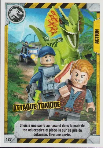 Jurassic World Trading Card Game (French) Series 1 - # 127 Attaque Toxique