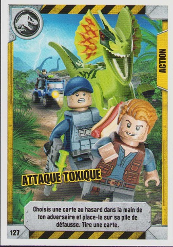Jurassic World Trading Card Game (French) Series 1 - # 127 Attaque Toxique