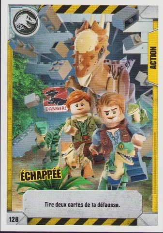 Jurassic World Trading Card Game (French) Series 1 - # 128 Échappée