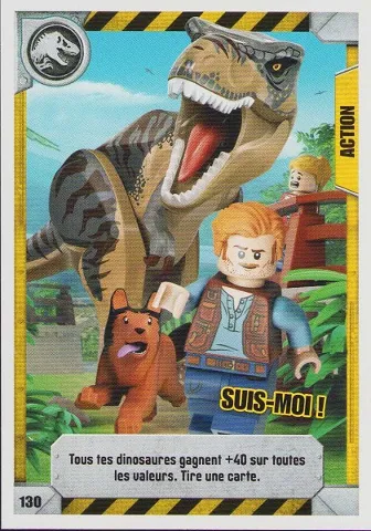 Jurassic World Trading Card Game (French) Series 1 - # 130 Suis-moi !