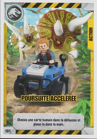 Jurassic World Trading Card Game (French) Series 1 - # 131 Poursuite Accélérée