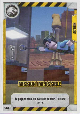 Jurassic World Trading Card Game (French) Series 1 - # 143 Mission Impossible