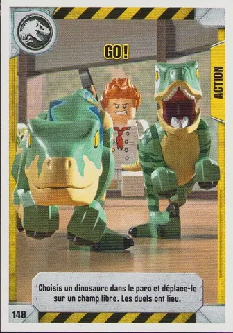 Jurassic World Trading Card Game (French) Series 1 - # 148 Go !