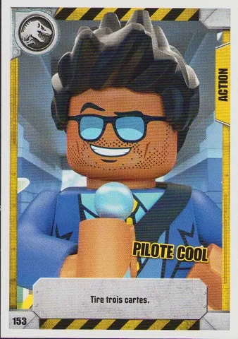 Jurassic World Trading Card Game (French) Series 1 - # 153 Pilote Cool