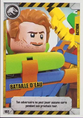 Jurassic World Trading Card Game (French) Series 1 - # 157 Bataille d'Eau