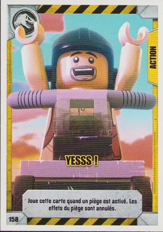 Jurassic World Trading Card Game (French) Series 1 - # 158 Yesss !