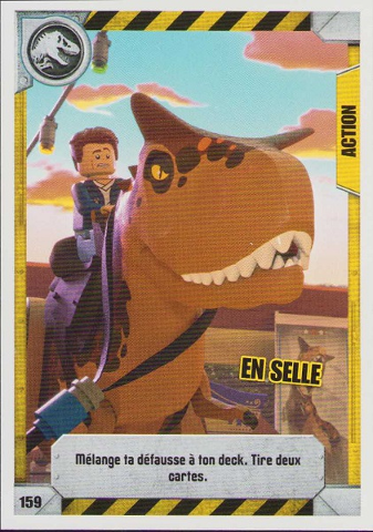 Jurassic World Trading Card Game (French) Series 1 - # 159 En Selle