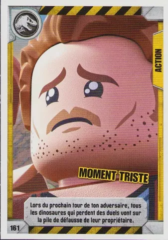 Jurassic World Trading Card Game (French) Series 1 - # 161 Moment Triste