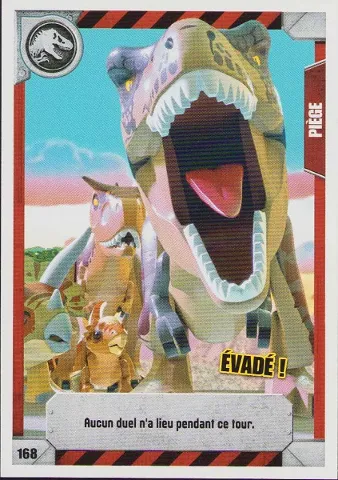 Jurassic World Trading Card Game (French) Series 1 - # 168 Évadé !