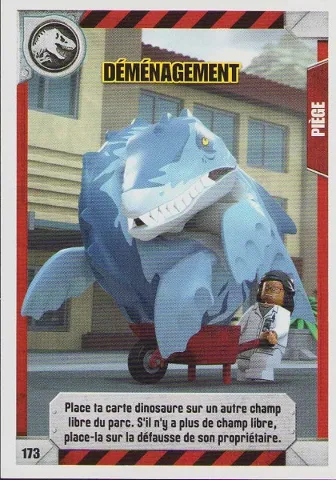 Jurassic World Trading Card Game (French) Series 1 - # 173 Déménagement