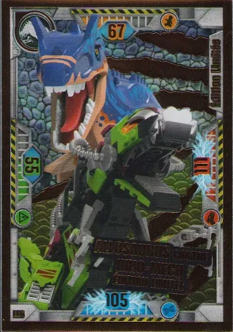 Jurassic World Trading Card Game (French) Series 1 - # LE6 Allosaurus contre Dino-Mech Édition Limitée