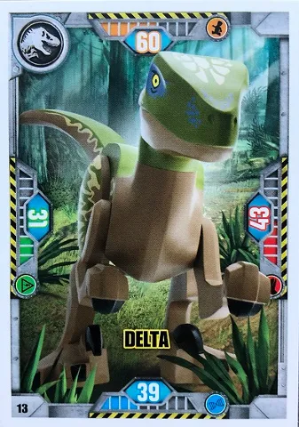Jurassic World Trading Card Game (Polish) Series 1 - # 13 Delta