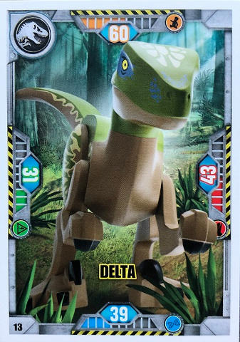 Jurassic World Trading Card Game (Polish) Series 1 - # 13 Delta