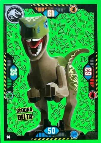 Jurassic World Trading Card Game (Polish) Series 1 - # 14 Głodna Delta