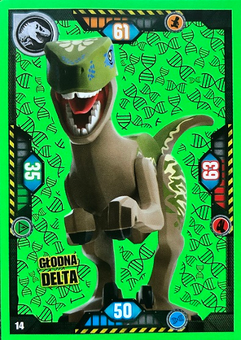 Jurassic World Trading Card Game (Polish) Series 1 - # 14 Głodna Delta