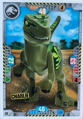 Jurassic World Trading Card Game (Polish) Series 1 - # 17 Charlie
