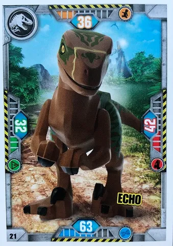 Jurassic World Trading Card Game (Polish) Series 1 - # 21 Echo