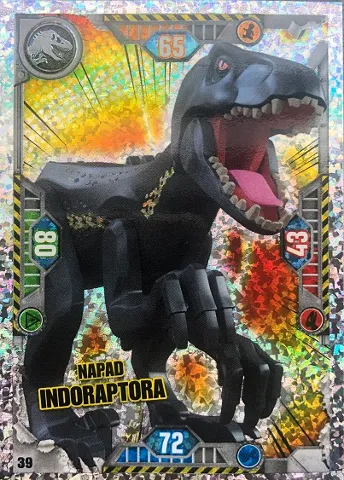 Jurassic World Trading Card Game (Polish) Series 1 - # 39 Napad Indoraptora