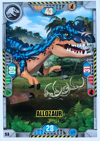 Jurassic World Trading Card Game (Polish) Series 1 - # 53 Allozaur